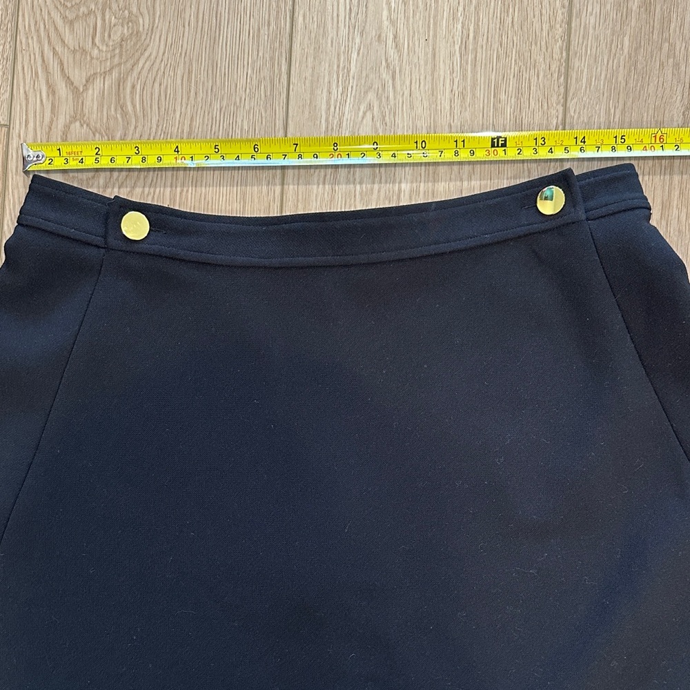 Kate Spade Black A-Line Skirt with Gold Accents - Picture 5 of 5